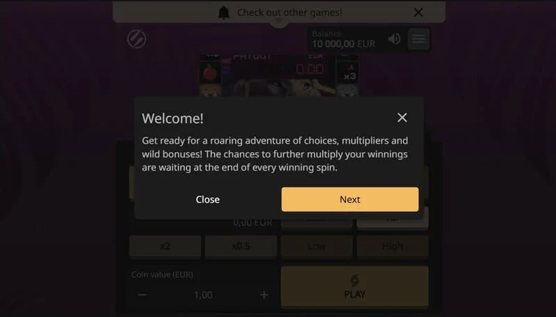 Lion Zama Fruits Bonus Spins – Aktív játékmenet klasszikus gyümölcsszimbólumokkal és 777-tel